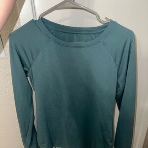 Teal Long Sleeve Athletic Top